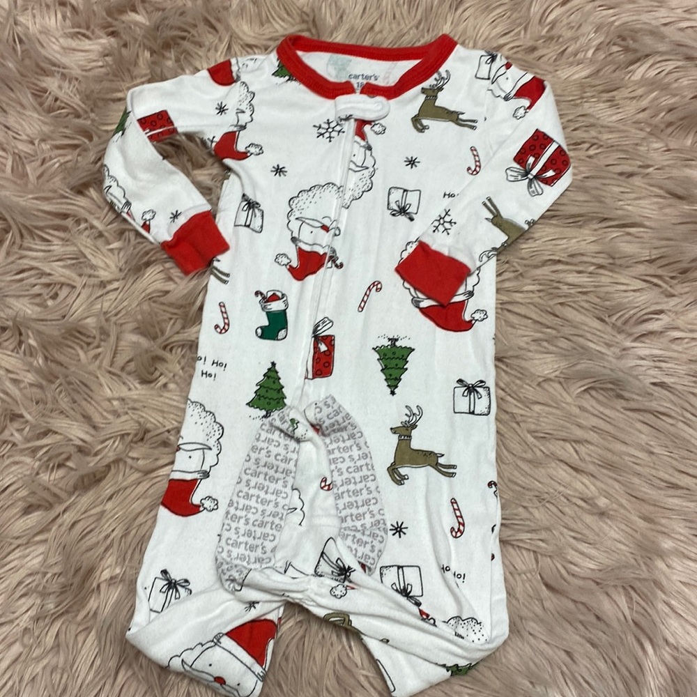 Santa Zipper Pjs